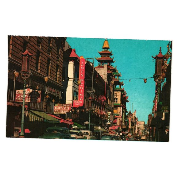 Grant Avenue Chinatown San Francisco Vintage Postcard USA Iconic Street Souvenir - Picture 1 of 2
